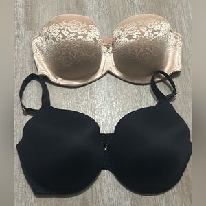 SOMA 36DDD Bra Bundle Strapless and Black